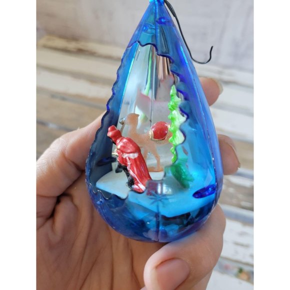 Vintage Nativity camel Wiseman teardrop plastic or - Picture 2 of 6